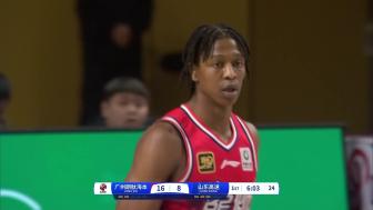 克里斯22+5+5断 高诗岩16+4+12 袁照耀14分 山东大胜广州
