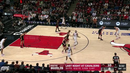 基迪28+16+11 武切维奇20+11+8 希罗30分 公牛扑灭热火